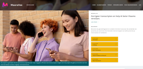 Een screenshot van de website zooniverse met het specifiek burgerwetenschappelijke project
