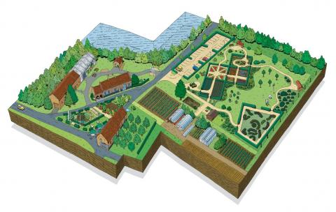 Plattegrond van 't Grom