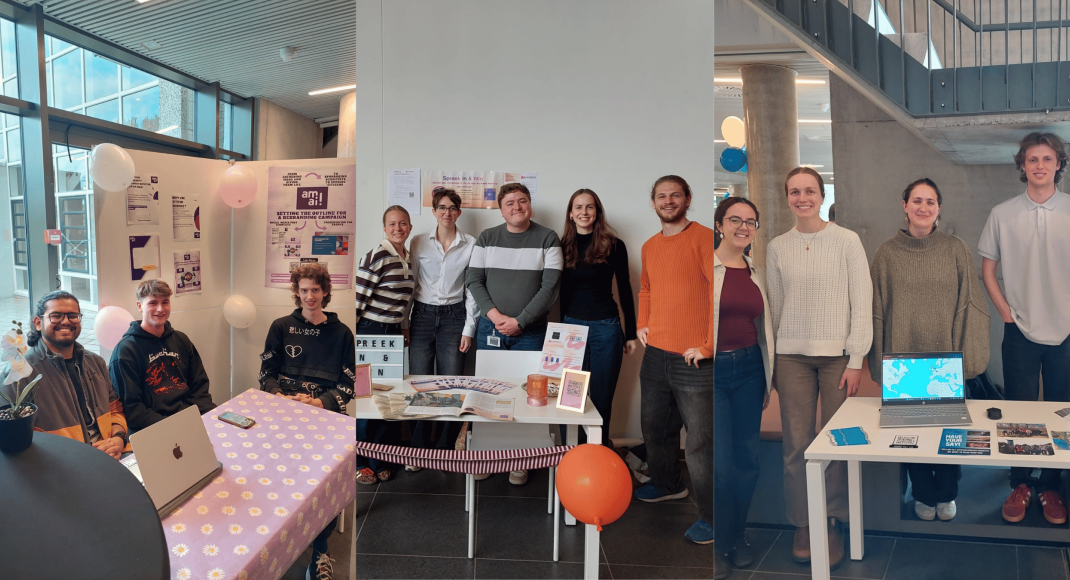Science communication students present their work for Scivil at the Science Communication Fair.