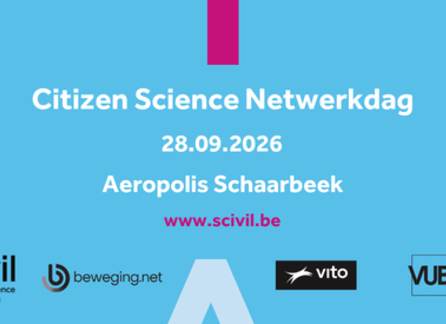 Citizen Science Netwerkdag 2026 banner NL